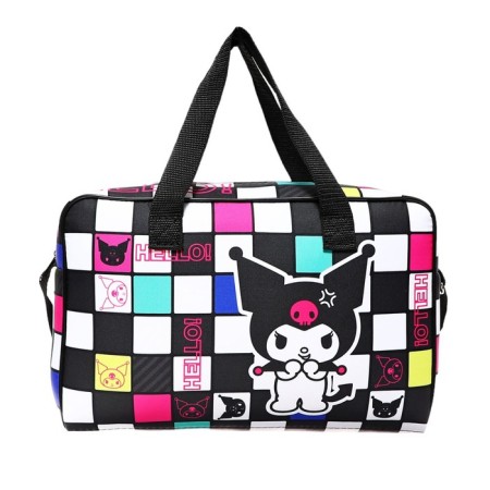 Labor folder 330 x 220 x 120 mm, with handles of textiles, kuromi (chicken chess), polyester-2