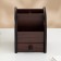 Organizer 2 sections, 1 drawer, series of cherry with Kant Black, 12x12x14cm