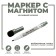 Water -based marker with magnet, 2 × 2 × 13.5 cm, black color