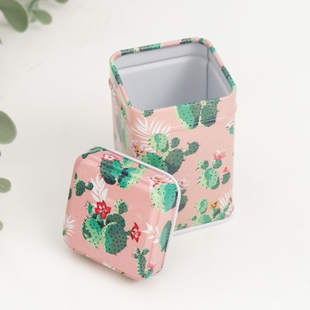 Casket Metal Square "Cactus" MIX 4.5x4.5x7 cm-8