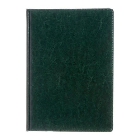 Diary of Leduced A4, 136 sheets of Sidney Nebraska, solid cover, artificial leather, gold cut, liesse, green