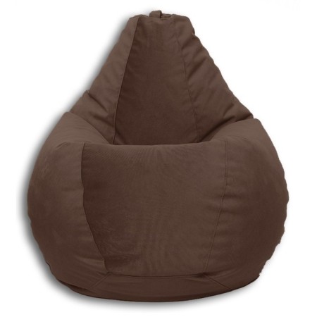 Mear-bag “Pear” Positive Liberty, size M, diameter 70 cm, height 90 cm, velor, chocolate color