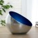 Vase "Silver/Cobalt" D-19CM H-17CM