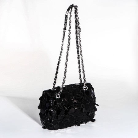 Bag-clate on fasteners, black color-2