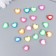Beads for PVC "Puffy heart" Color set 20 pcs 1x1x1 cm