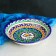 The plate of the Rishtan ceramics "Patterns", blue, deep, mix, 20 cm