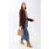 Bag Female Tout with zipper, beige color