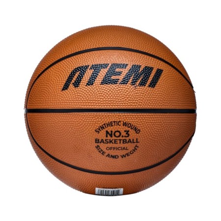 Basketball ball ATEMI, size 3, rubber, 8 panels, BB100N, district 56-58, glued-1