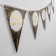 Garland "Happy Birthday", 12 flags, black color