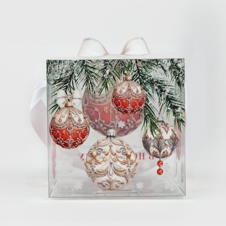 PVS gift box, New Year's Shar, 10 x 10 x 10 cm, New Year-6