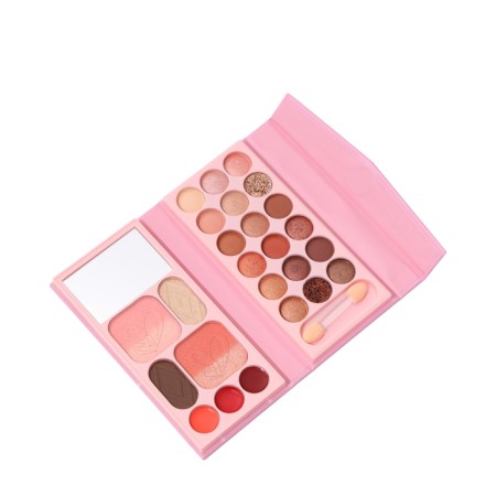 A set of decorative cosmetics (highlighter, shadows for eyebrows, blush, glitter, eye shadow)-2