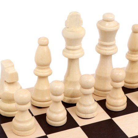 Wooden chess 29 x 29 cm, King H-9 cm, pawn H-4 cm-1