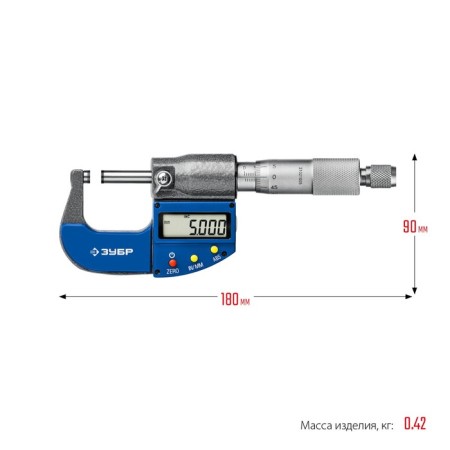 Micrometer of digital bison MK 25 34482-25_z02, smooth digital, 0-25 mm-9