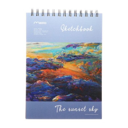 Sketchbook 18x25cm for pastel, 30 sheets "Nature", hard cover, density 130 grams, mix-2