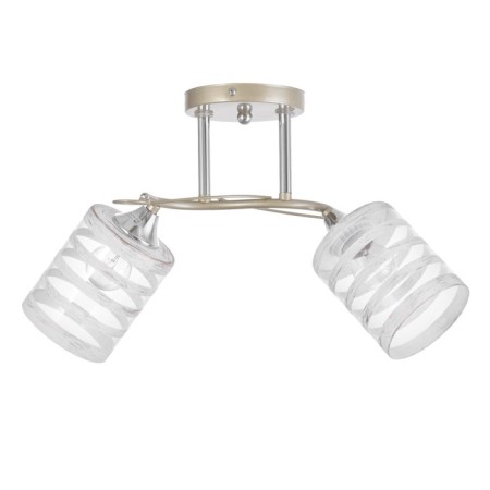 MIA chandelier 2x60W E27 gold, chrome 38x32x28cm-4
