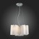 Suspended chandelier ST LUCE. SL116.503.03. ONDE. 3x60 watts, E27, 46x46x22 cm, silver color