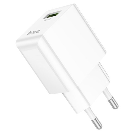 Network charger Hoco C98a, 1 USB, 18 W, Qc, White-1
