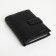 Male purse on the button, department for auto documents, black color