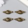 Magnetic metal fastener "Hands" bronze 3x1.3 cm