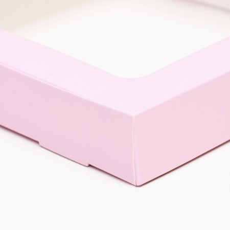 Self -charged box with a pink window, 16 x 16 x 3 cm-3