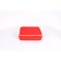 Mobile pillow-bundle, size 40 × 40 cm, red/yellow, velor
