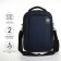 Backpack - male bag, textiles, blue color