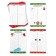 New Year's set write-stand “New Year: draw with two hands. Snowflakes, animals and Santa Claus ”, 20 cards, 3+