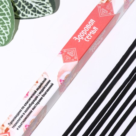 Set of incense "Thoughts Healthy Family", 4 packages of 8 sticks-1