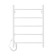 Electric towel Domoterm 109-5, 500x710 mm, left, white matte