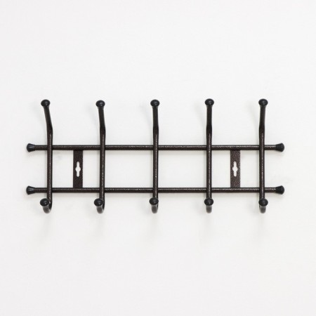 Wall hanger for 5 hooks, 48 ​​× 21.5 cm, color Copper Antik-1