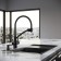 Kitchen sink "RMS" MRK-7851BL-L, SLAY, Left, thickness 3.0 and 1 mm, dispenser, graphite