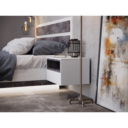 Tumbling bedside dream, white/concrete-3
