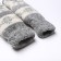 Women's mittens, gray/white color, size 20-22