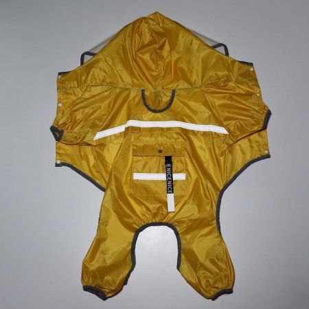 Combiason for dogs, demi -season with a visor, size 3xl (DS 50, OG 67, Osh 51 cm), yellow-7