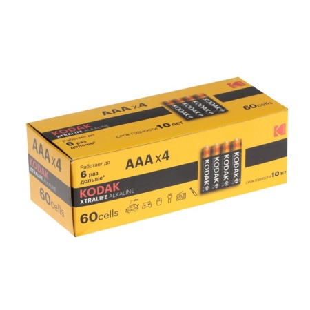 Battery Alkalin Kodak Xtralife, AAA, LR03-60BOX, 1.5V, boxing, 60 pcs.-2