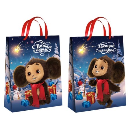 Gift package, 31x40x11.5 cm, packaging, Cheburashka-1