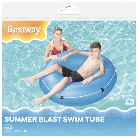 Circle for swimming with a cord, D = 119 cm, from 12 years old, Mix color, 36120 Bestway-7