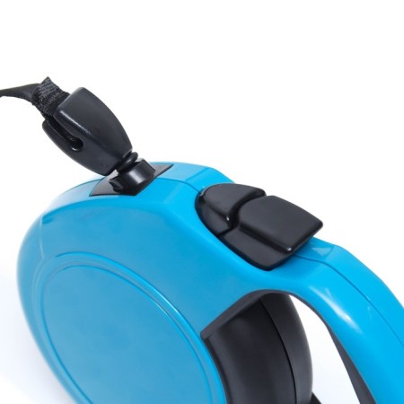 Roulette "Piggon" classic, with a rubberized handle, 8 m, up to 50 kg, cable, blue-1