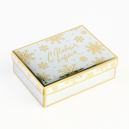 Folding box "Snowflakes", 21 x 15 x 7 cm, new year-1