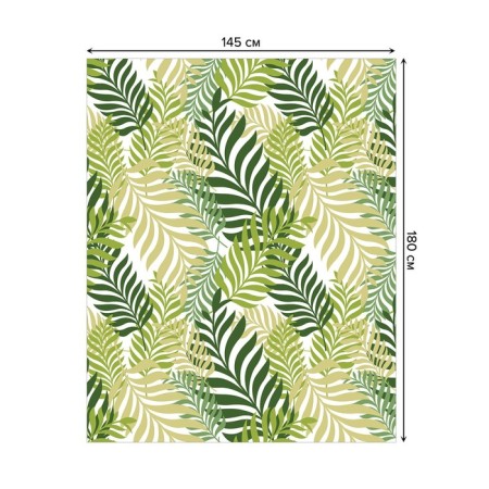 The tablecloth "Deciduous composition", rectangular, Saten, size 145x180 cm-1