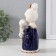 Souvenir Ceramics "Baby in a night shirt with a teddy bear" Cobalt 7x7.5x16.5 cm