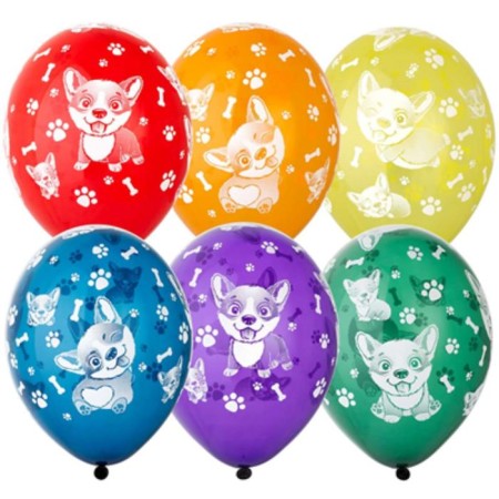 Shar Latex 14 "Corgi", crystal, set 25 pcs., Mix