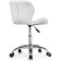 Computer chair Trizor Metal/Eco -leather, Chrome/White 53x53x69 cm