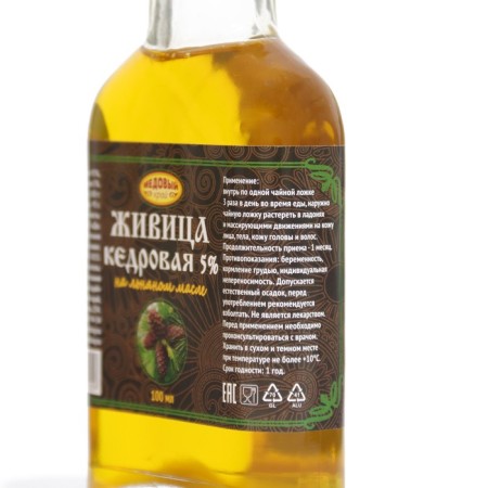 Kedrovka Zhivitsa in linseed oil 5%, 100 ml-1