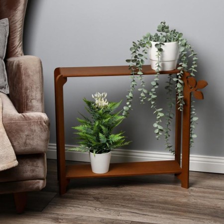 Color's flower flower shelf 49x59x23 cm, walnut-3