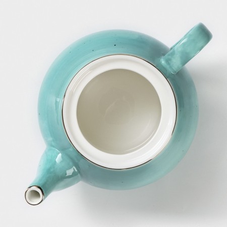 Teapot Porcelain Hot Dolyana Milky Way, 900 ml, turquoise color-3