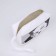 Cosmetic bag with a lightning, with a pen, white color