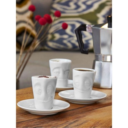 Coffee cup with a saucer TASSEN CHEERY, 80 ml, white color-6
