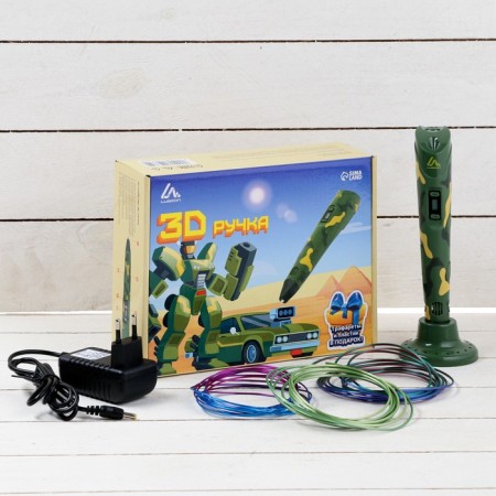 3D handle Luazon, display, work with plastic ABS and PLA, plastic in the kit, khaki-1