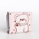 Baby wallet on the button, pink color